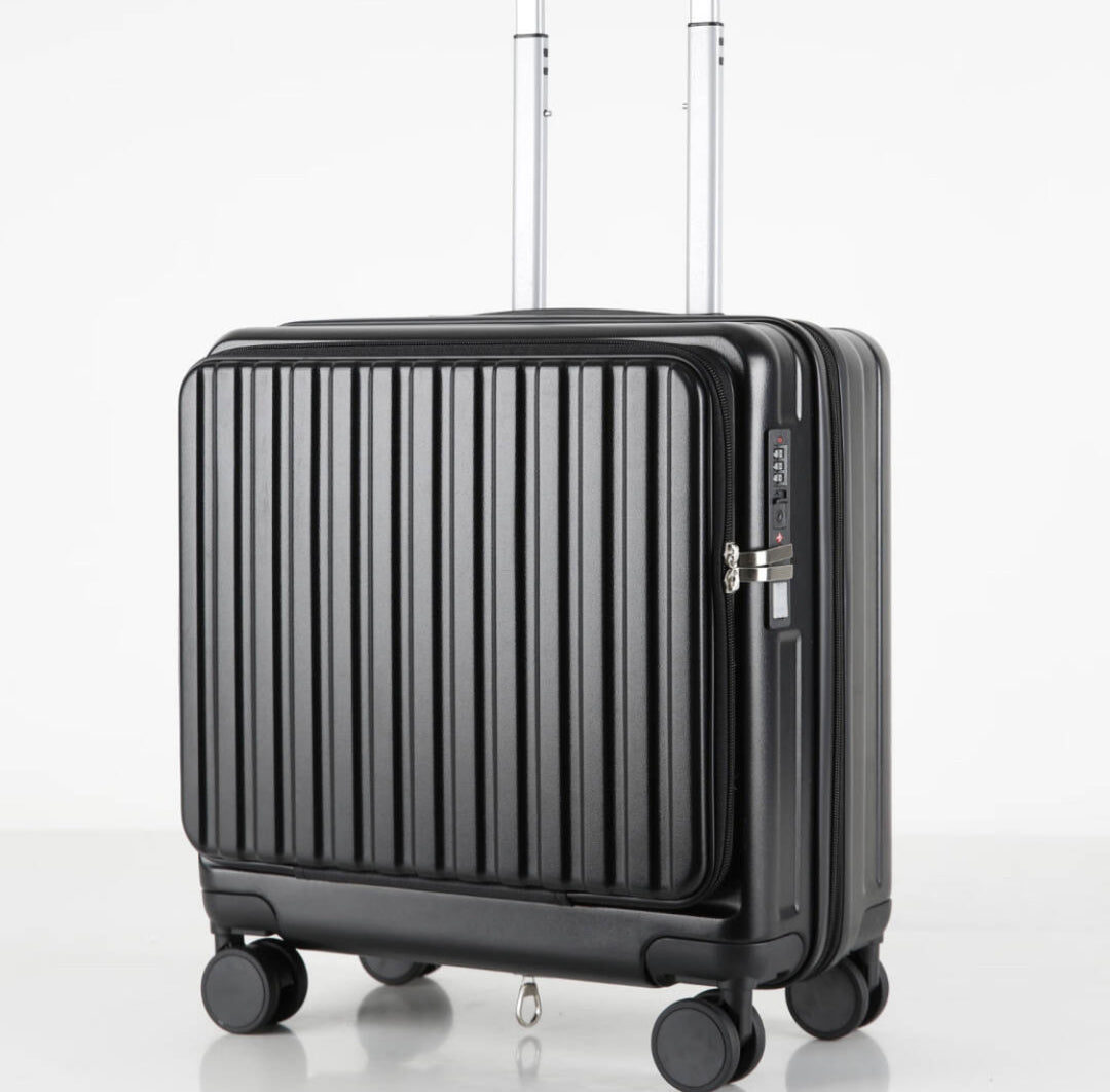 Unisex Lightweight High-Durability Hard-Shell Carry-On Suitcase Bowlift
