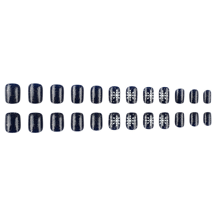 Seasonal Snowflake Nail Art Bowlift