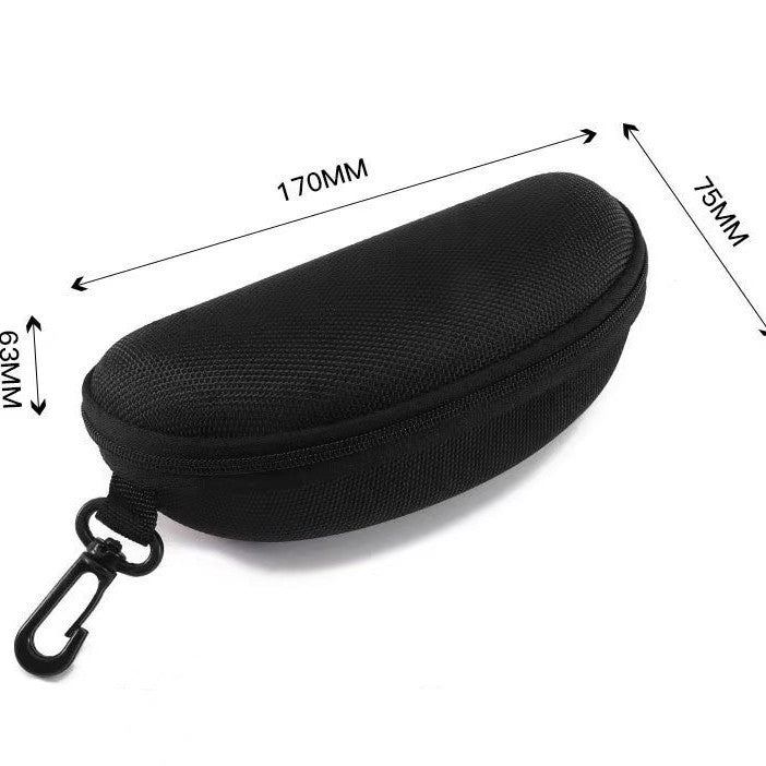 Hardshell Protective Eyewear Case with Zipper and Clip Bowlift