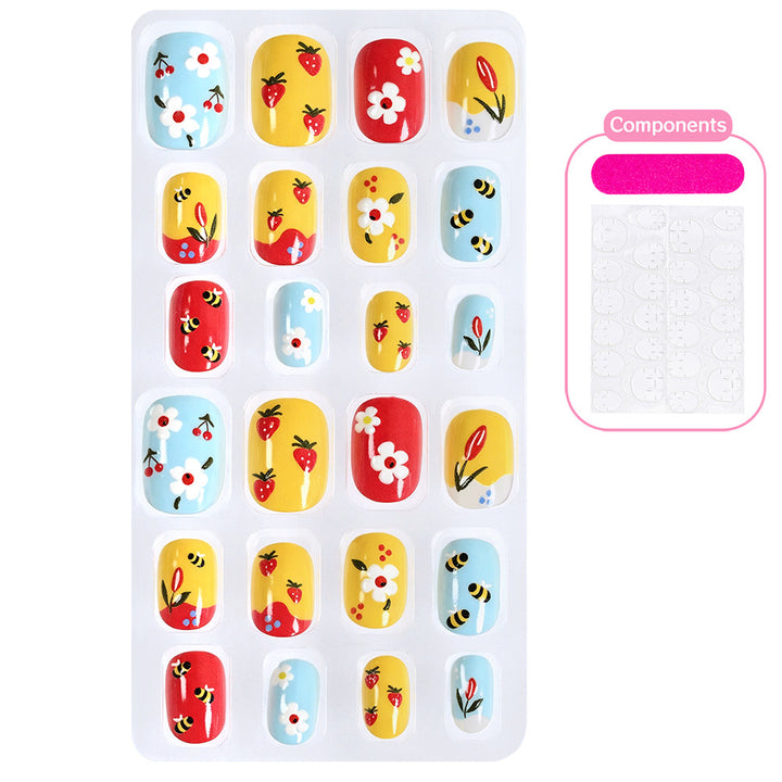 Themed Summer Beach Nail Art Press-On Nails Bowlift