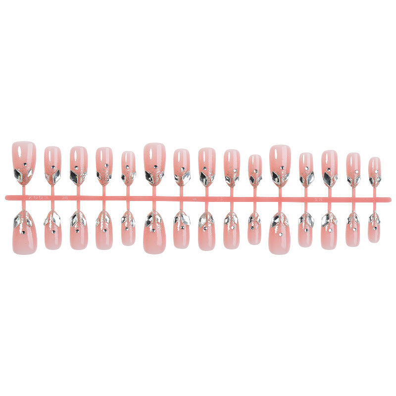 Artificial nail set with elegant glitter design Bowlift