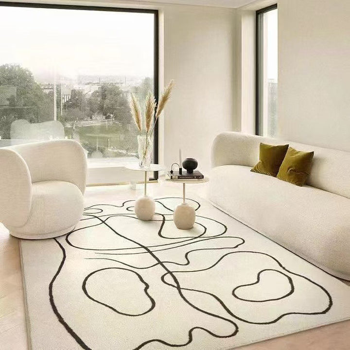 Abstract Pattern Plush Area Rug