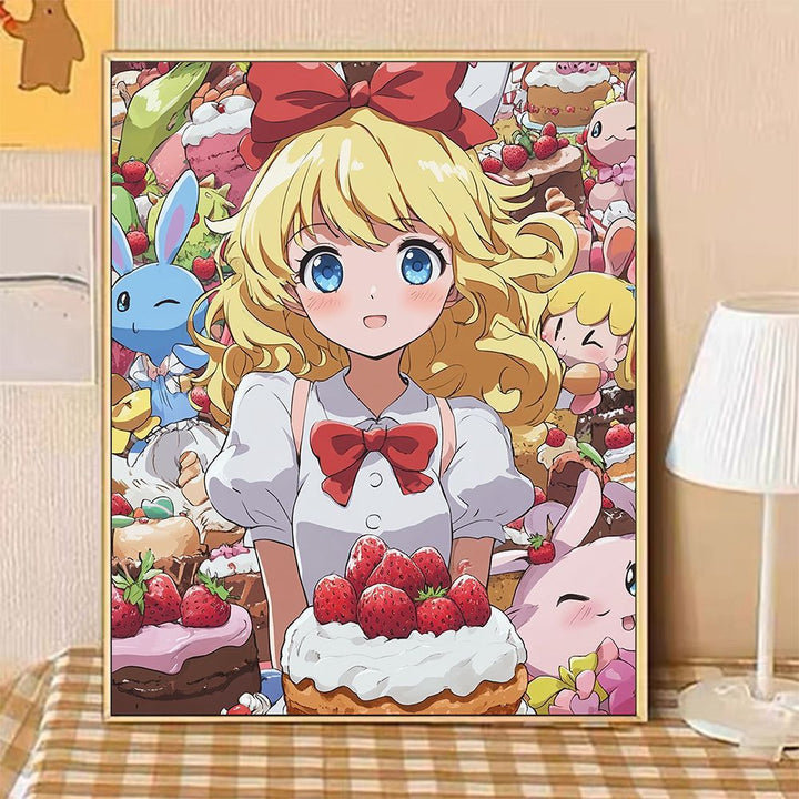 Whimsical Fantasy Dessert-Themed Canvas Art Print Bowlift