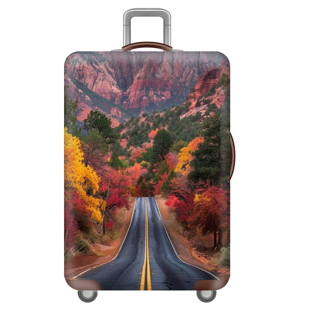 Unisex Hard Shell Suitcase with Inspiring Cityscape Bowlift