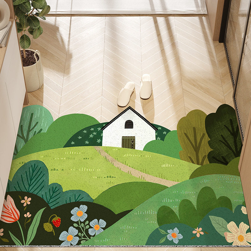 Cartoon Forest Animal Doormat Bowlift