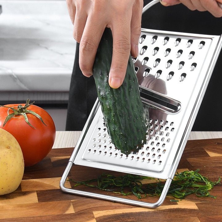 Stainless Steel Kitchen Grater with Ergonomic Handle Bowlift