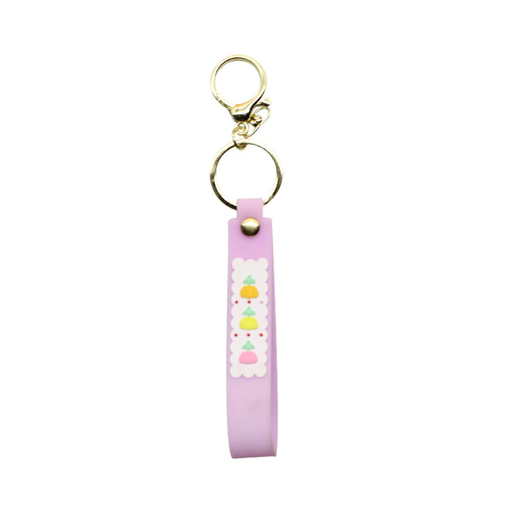 Unisex keychain made of durable silicone with playful design Bowlift