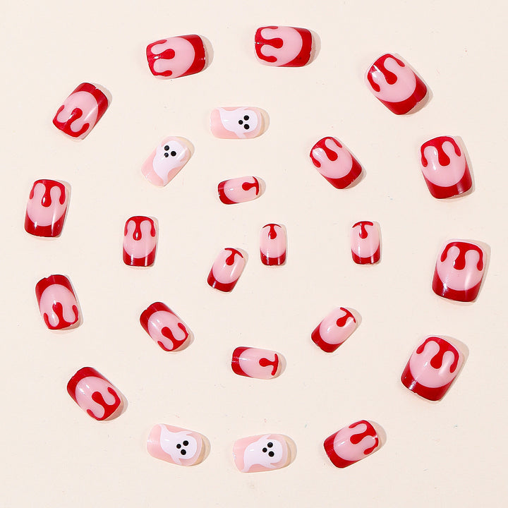 Spooky Ghost-Themed Nail Art Extensions Bowlift