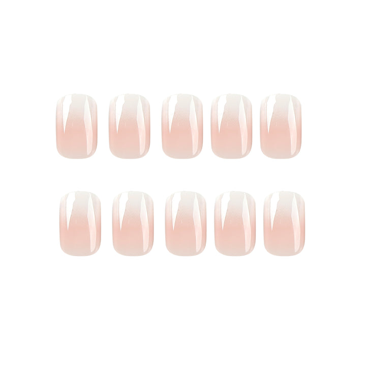 Artful Nail Extensions with Gentle Gradient Bowlift