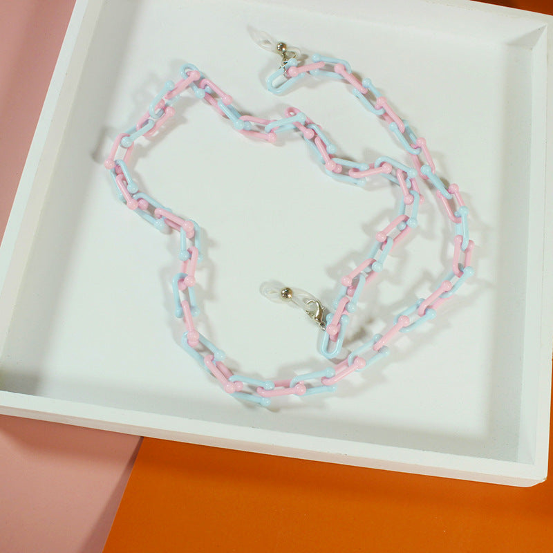 Fashionable Glasses Holder Chain Made of Acrylic Bowlift