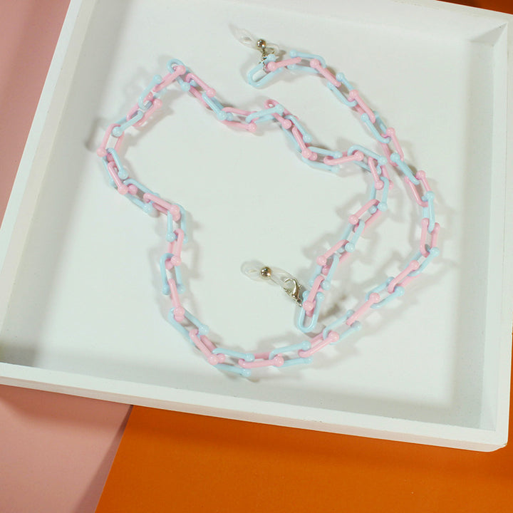 Fashionable Glasses Holder Chain Made of Acrylic Bowlift