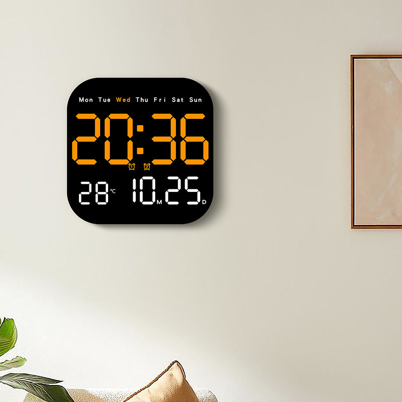 Digital Multi-Function Alarm Clock with Temperature and Date Display Bowlift