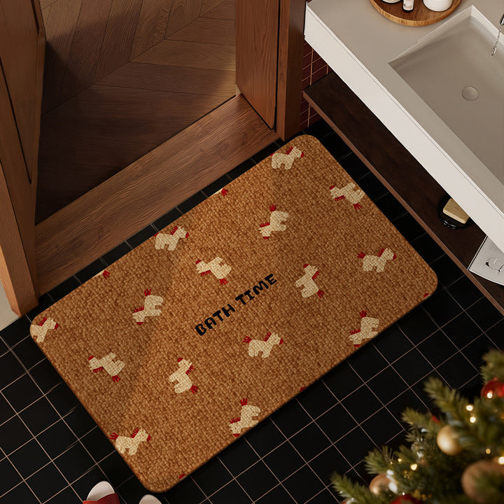 Playful Animal-Themed Bath Mat Bowlift
