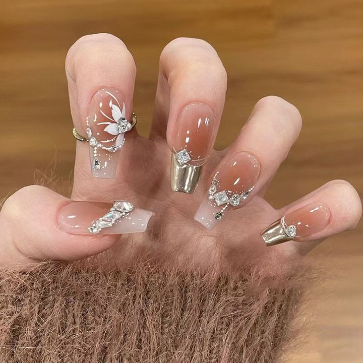 Decorative Press-On Nail Design Bowlift