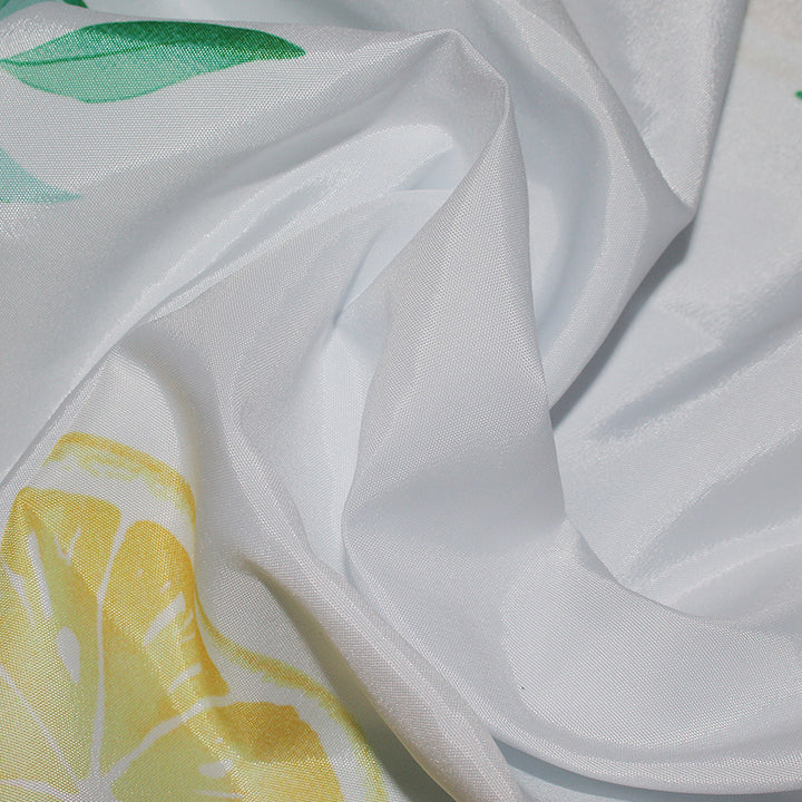 Women's Vibrant Citrus Print Shower Curtain Bowlift