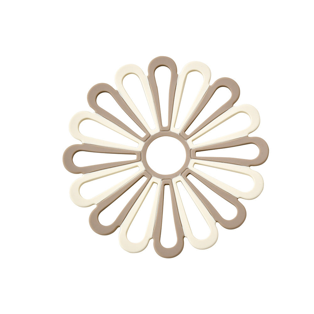Elegant Silicone Coasters in Floral Design Bowlift