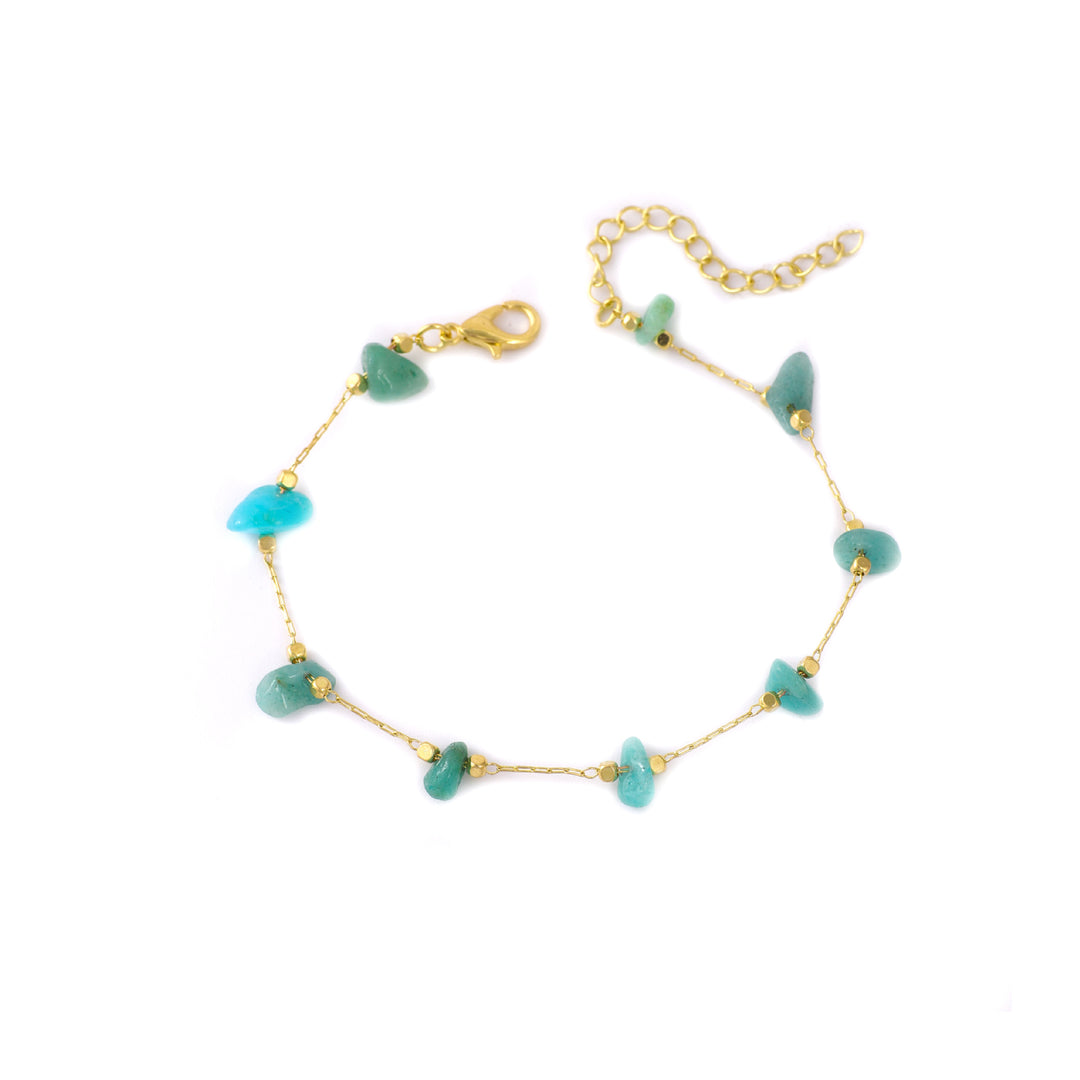 Rose Quartz Charm Anklet Bowlift
