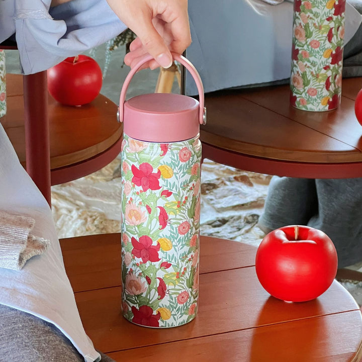 Women Trendy Flower Thermos Bottle Bowlift