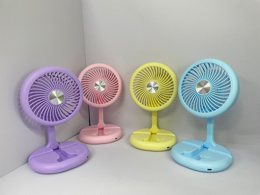 Unisex Creative LED Table Fan with Rotatable Head Bowlift
