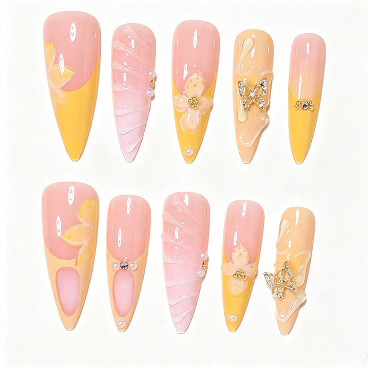 Artistic Butterfly Nail Art Set Bowlift