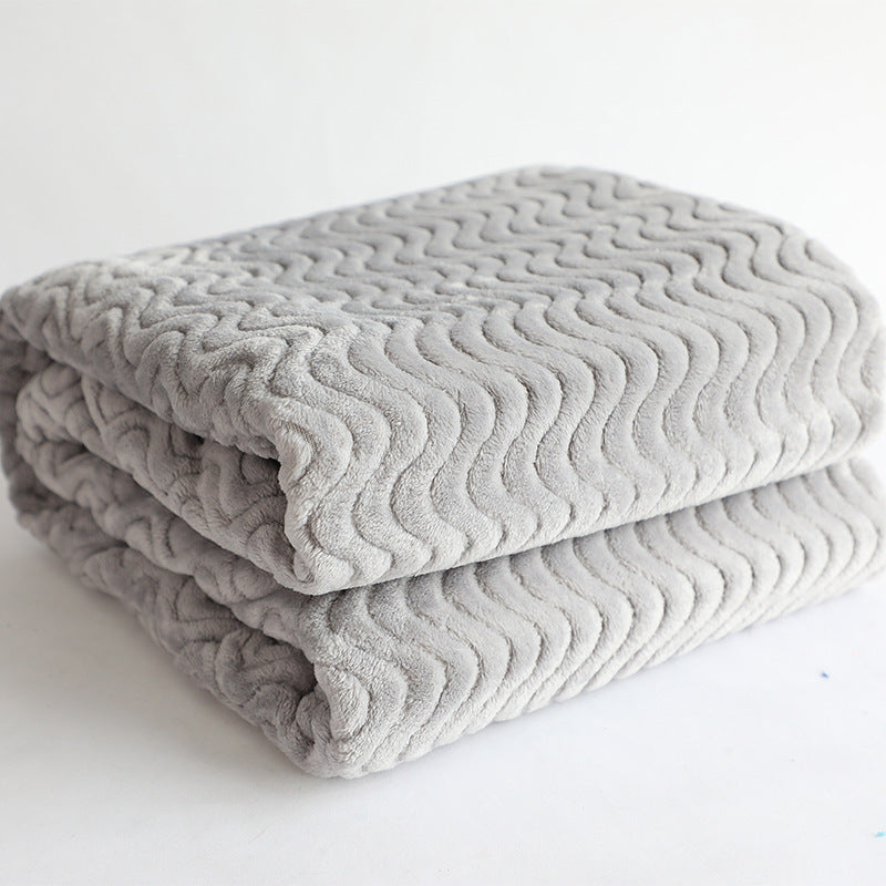 luxurious wave structure cuddle blanket Bowlift