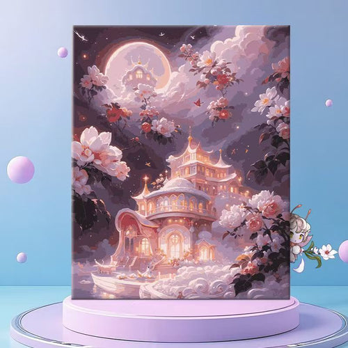 Whimsical Floral Fantasy Canvas Wall Art Bowlift