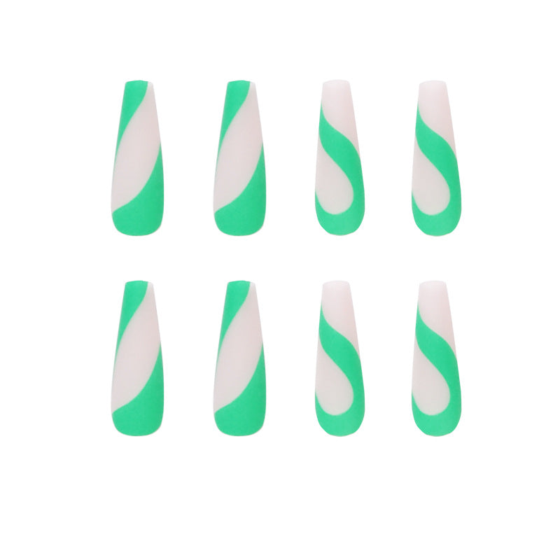 Artful nail art with modern French tip and colorful accents Bowlift