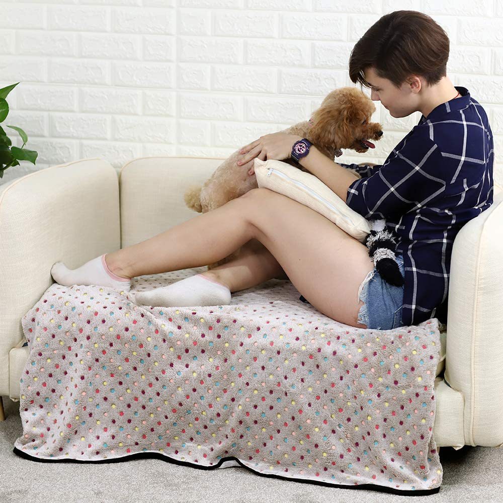 Women Cozy Polka Dot Blanket Bowlift