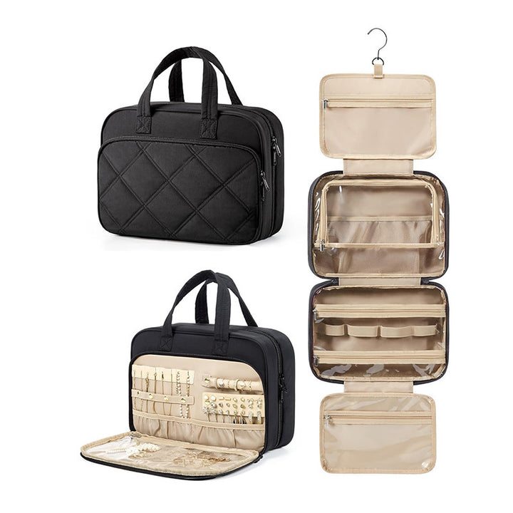 Jewelry Organizer Bag with Practical Inserts Bowlift