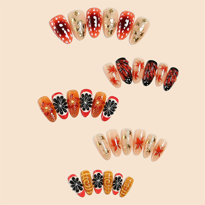 Elegant Artificial Nail Design Set Bowlift