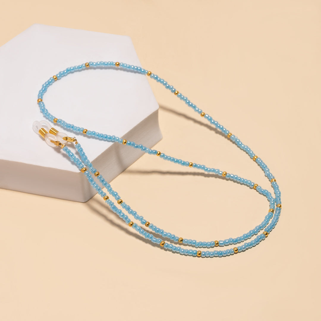 Double-Strand Beaded Eyewear Chain Bowlift