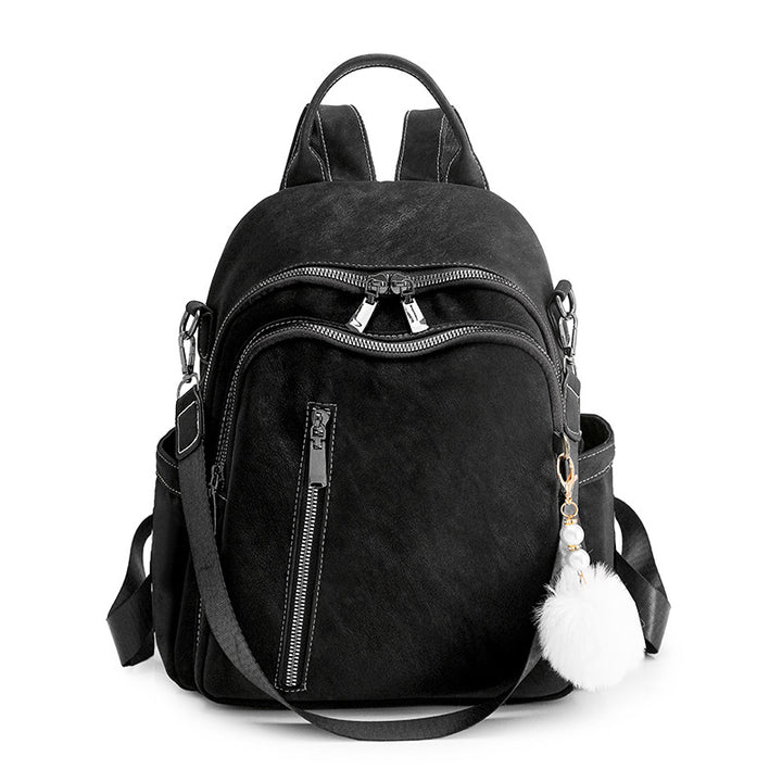 Stylish Multi-Pocket Faux Leather Backpack Bowlift