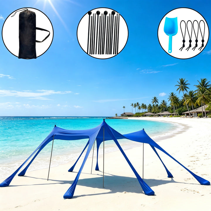 Portable Beach Shade Canopy Bowlift
