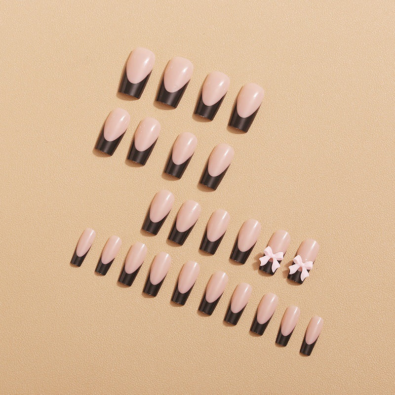 Artificial nail tips with bow design Bowlift