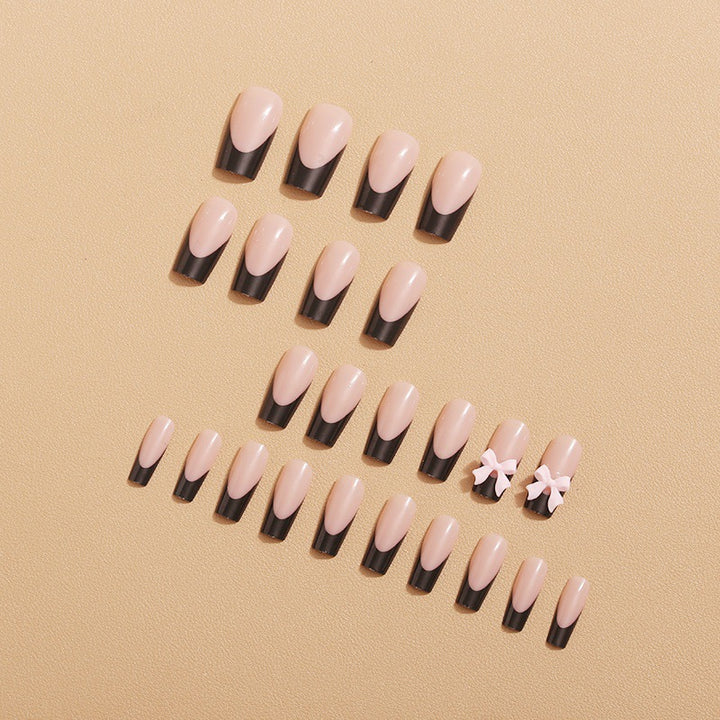 Artificial nail tips with bow design Bowlift