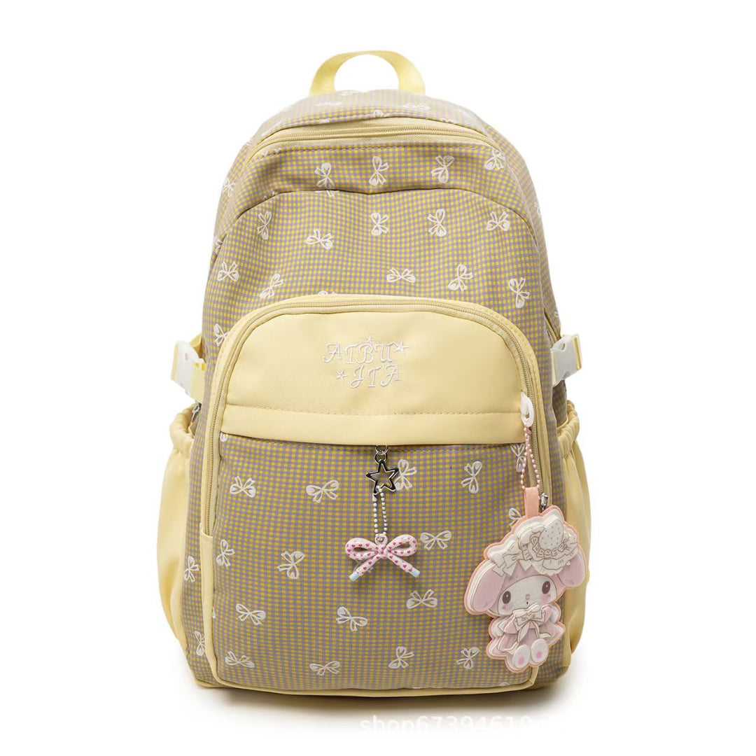 Charming Embroidered Backpack Bowlift