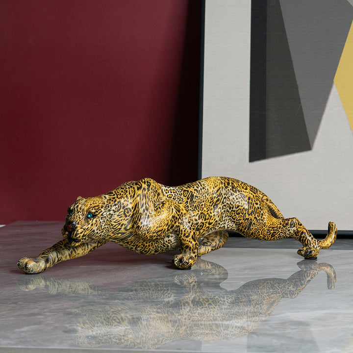 Artful Panther Sculpture Handmade Bowlift