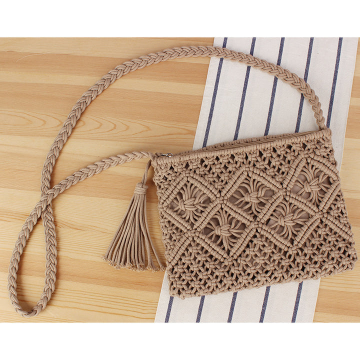 Hand-manipulated Macramé Crossbody Bag Bowlift