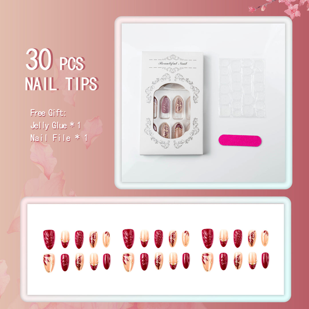 Artificial nails in elegant design Bowlift