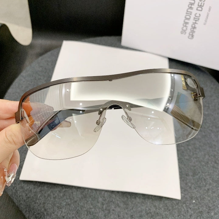 Women futuristic sunglasses with elegant minimalist design Bowlift