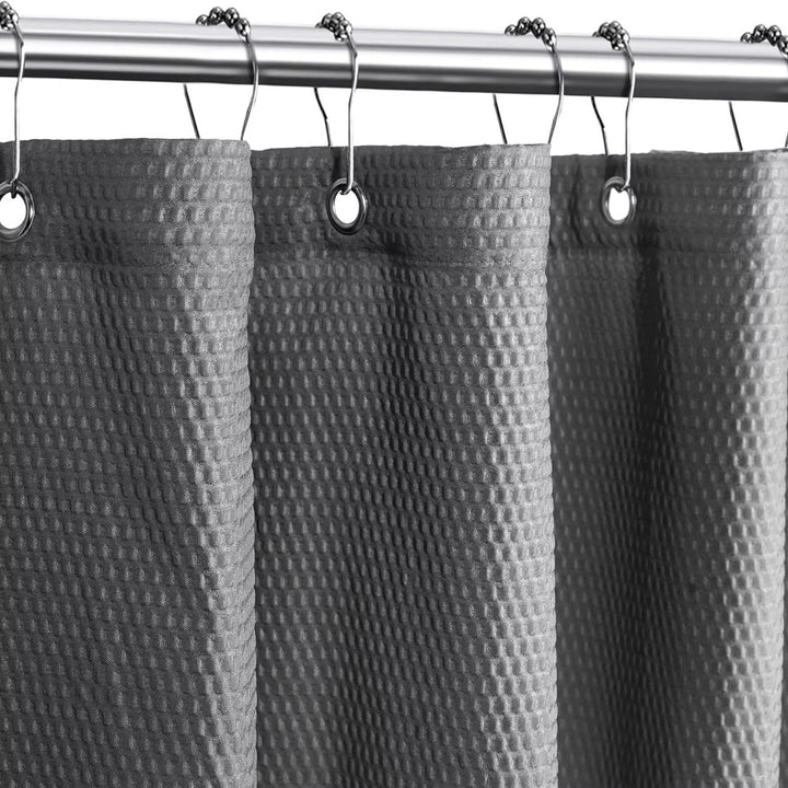 Textured Fabric Shower Curtain Bowlift