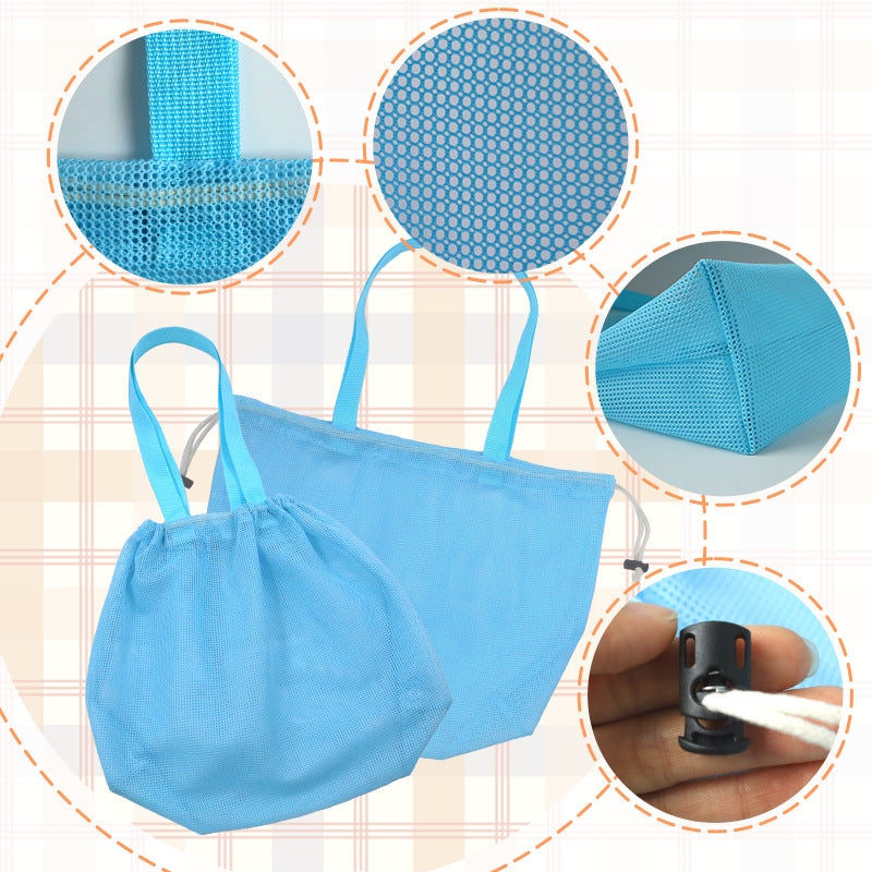 Practical mesh tote bag with drawstring Bowlift