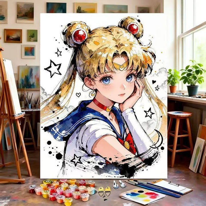 Illustrated Character Canvas Art Print Bowlift