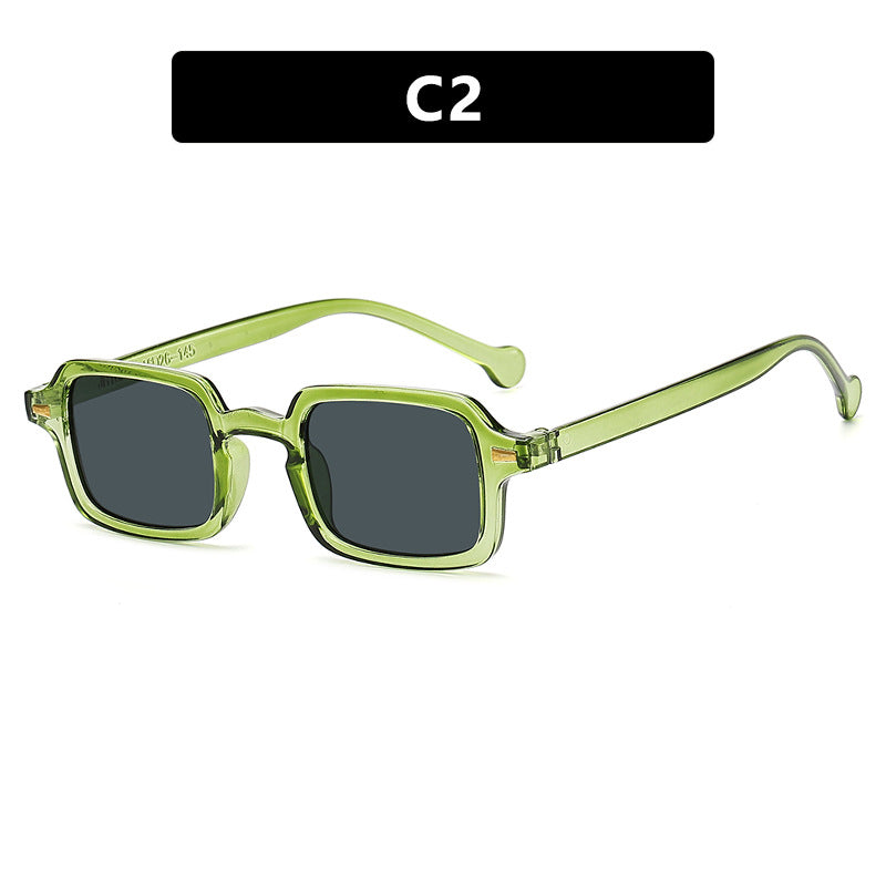 Ladies exclusive square sunglasses with elegant metal frame and UV protection Bowlift