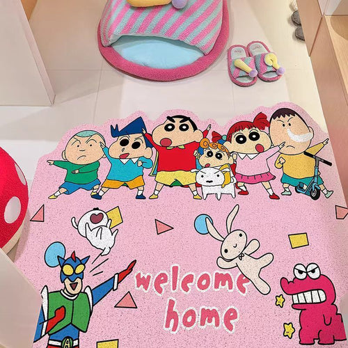 Cartoon-Themed Welcome Mat