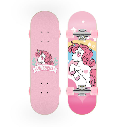 Unicorn-Themed Beginner Skateboard Bowlift