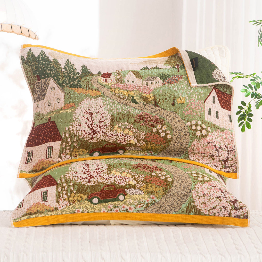 Women's pillowcase with loving bear design and checkered pattern Bowlift