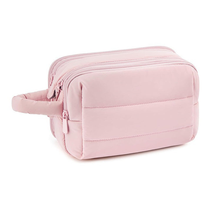 Cosmetic Organizer Bag with Multiple Compartments and Removable Interior Compartment Bowlift