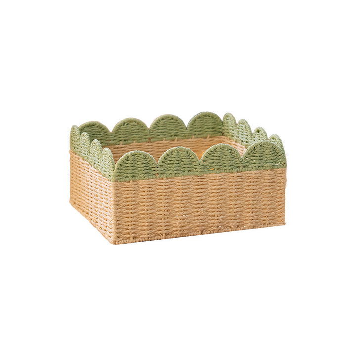 Decorative Scalloped Storage Basket Bowlift