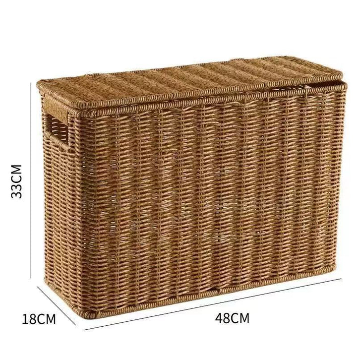 Women Multifunctional Rattan Basket with Lid Bowlift